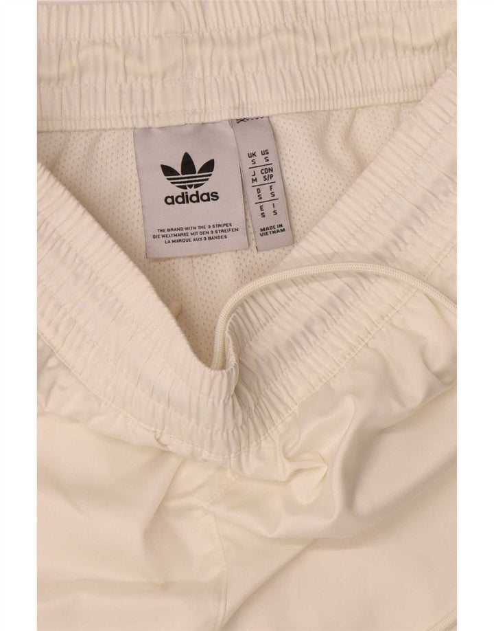 Adidas Short de sport pour homme Petit polyester blanc