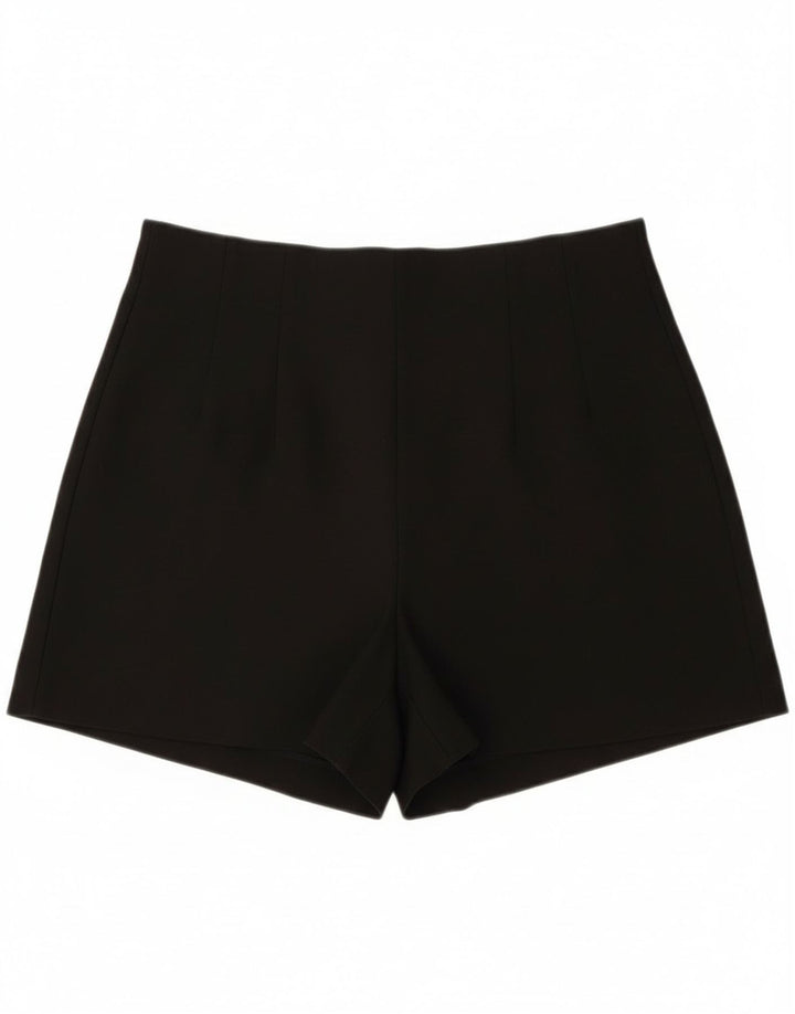 Zara Short décontracté taille haute pour femme Medium W30 Noir Polyester
