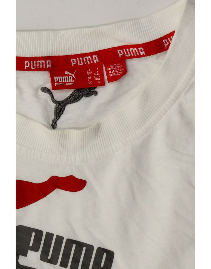 PUMA Débardeur Graphic Homme Petit Blanc