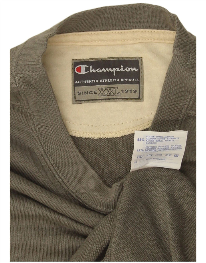 Champion Sweat-shirt pour homme 2XL Gris Coton