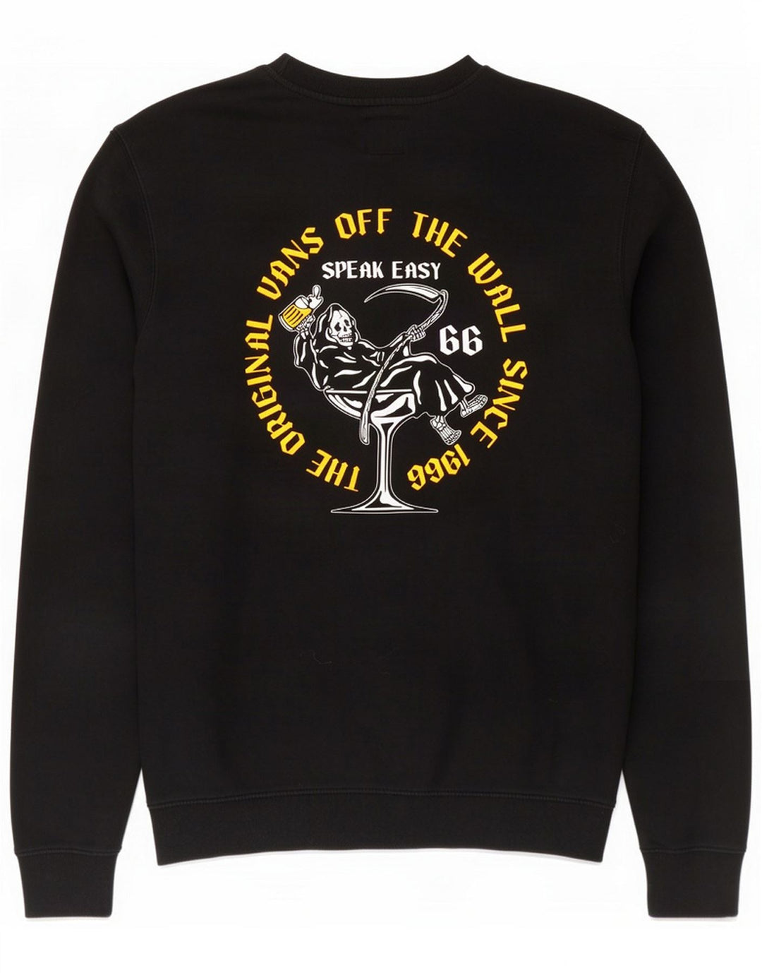 Vans Sweat-shirt graphique pour homme en coton noir moyen
