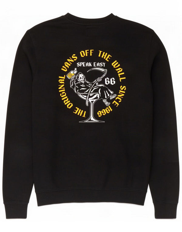 Vans Sweat-shirt graphique pour homme en coton noir moyen