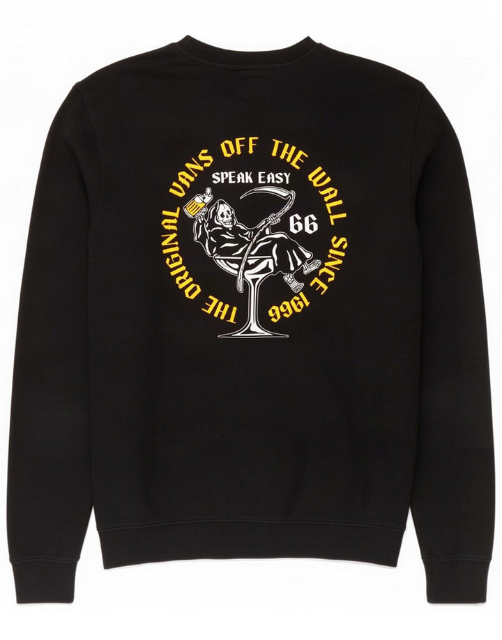 Vans Sweat-shirt graphique pour homme en coton noir moyen