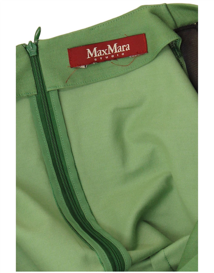 MAX MARA Robe fourreau pour femme UK 12 Vert moyen