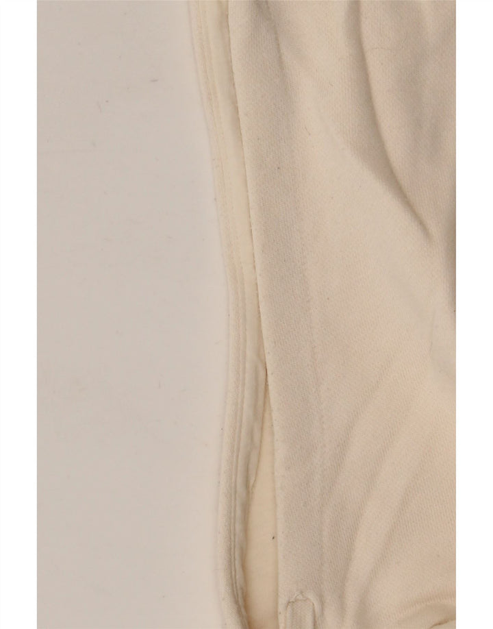 Adidas Pull à capuche graphique pour homme en coton blanc cassé moyen
