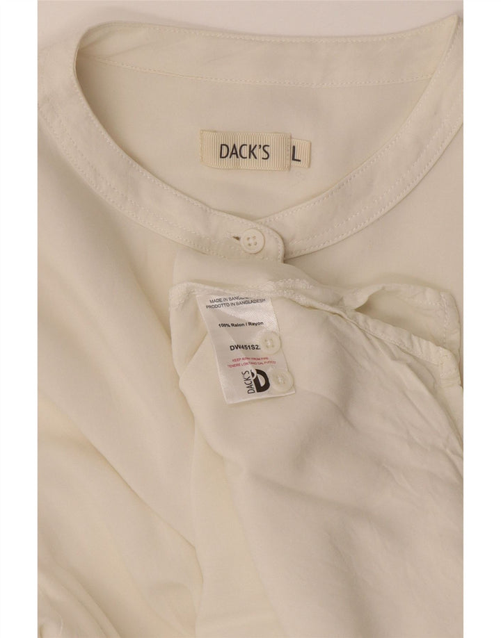 Dack's Chemise pull longue pour femme UK 16 Grande rayonne blanc cassé