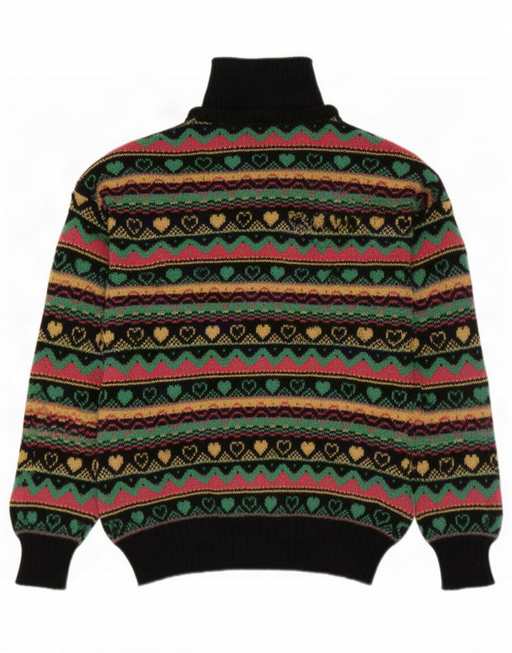 Benetton Pull Col Polo Femme IT 46 Large Multicolore