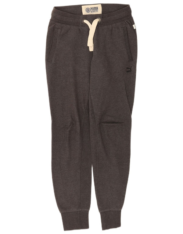 Puma Pantalon de survêtement pour femme Joggers UK 8 Small Gris Coton