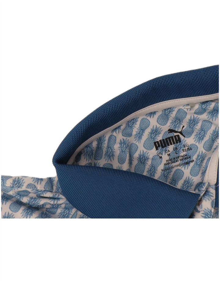 Puma Polo Abstract Pattern Homme Bleu Festival