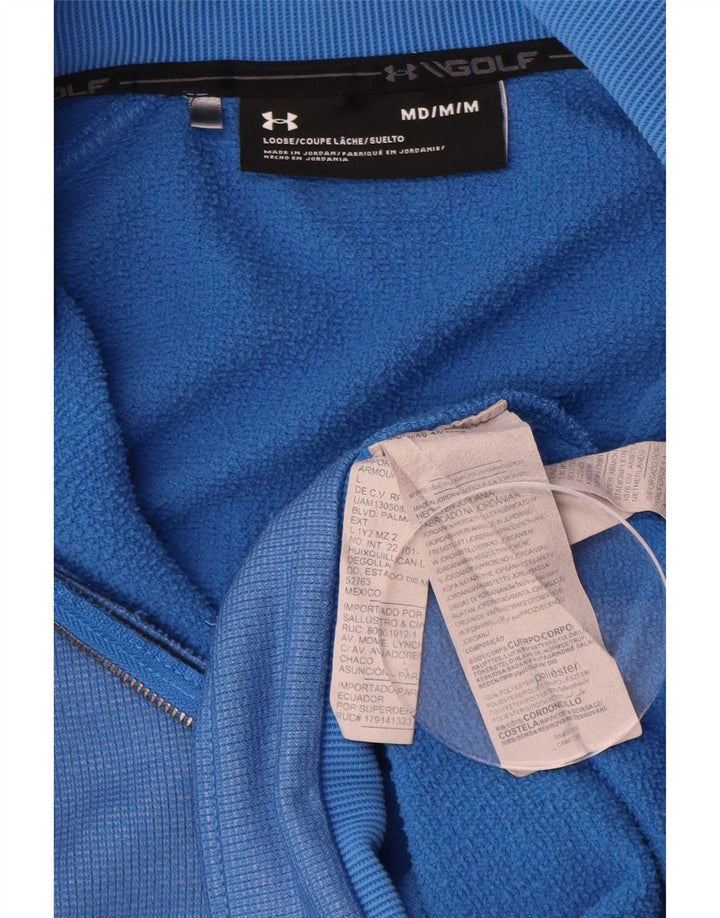 Under Armour Sweat-Shirt Zip Neck Homme Bleu Moyen Polyester