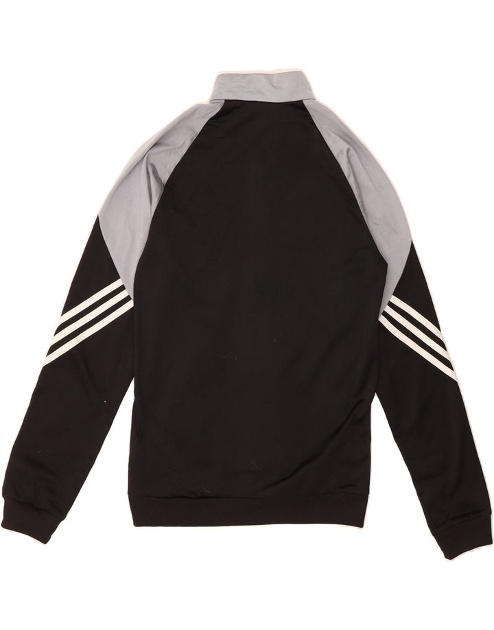 ADIDAS Mens Tracksuit Top Jacket XS Black Colourblock Polyester Vintage Adidas and Second-Hand Adidas from Messina Hembry 