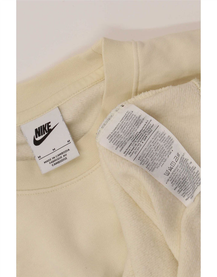 Nike Sweat-shirt graphique en coton color block blanc cassé moyen pour homme
