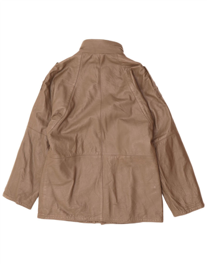 veste en cuir militaire vintage pour hommes UK 38 Brun moyen