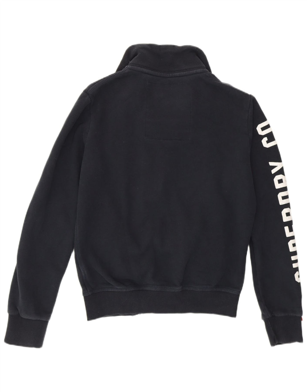 SUPERDRY Sweat-Shirt Graphique Homme Petit Bleu Marine Coton