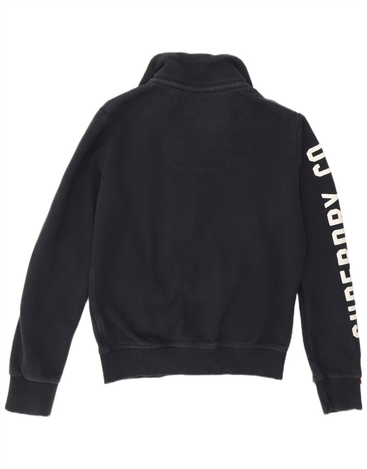 SUPERDRY Sweat-Shirt Graphique Homme Petit Bleu Marine Coton