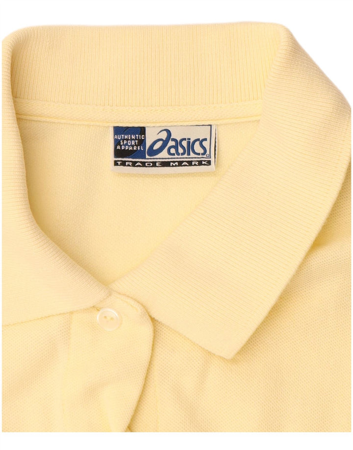 ASICS Chemise à manches courtes pour femme UK 14 Large Jaune