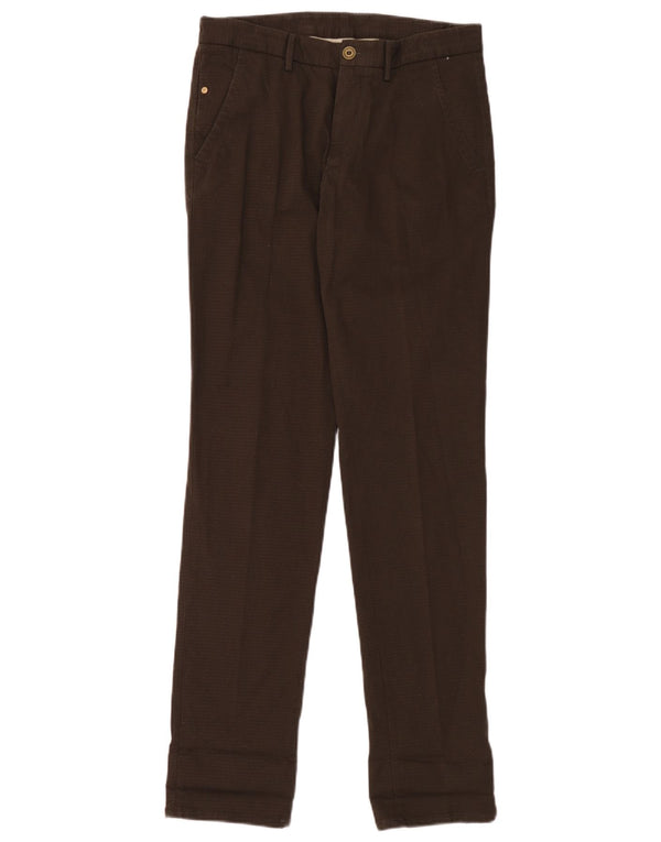 Massimo Dutti Pantalon chino coupe décontractée pour homme EU 38 Small W30 L34 Marron