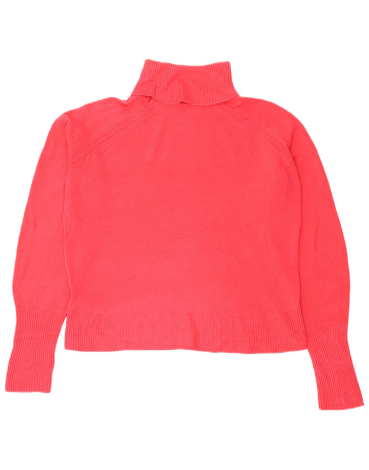 Marks & Spencer Pull col roulé pour femme UK 14 Acrylique rose moyen