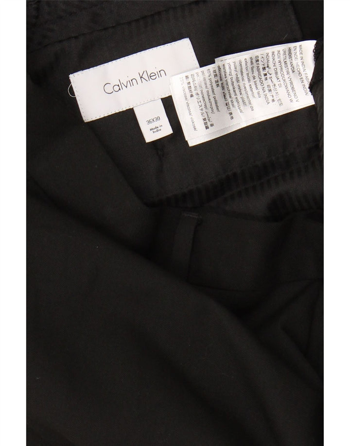 CALVIN KLEIN Pantalon Chino Slim Homme W36 L30 Noir Polyester