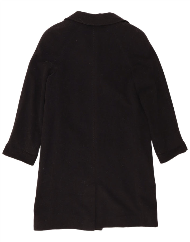 Franco Ancona Manteau Femme IT 46 Large Laine Vierge Noire