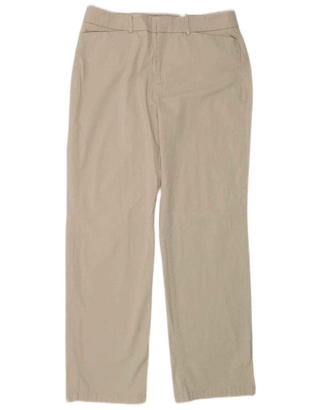 DOCKERS Pantalon droit décontracté pour femme US 12 Large W30 L30 Coton beige