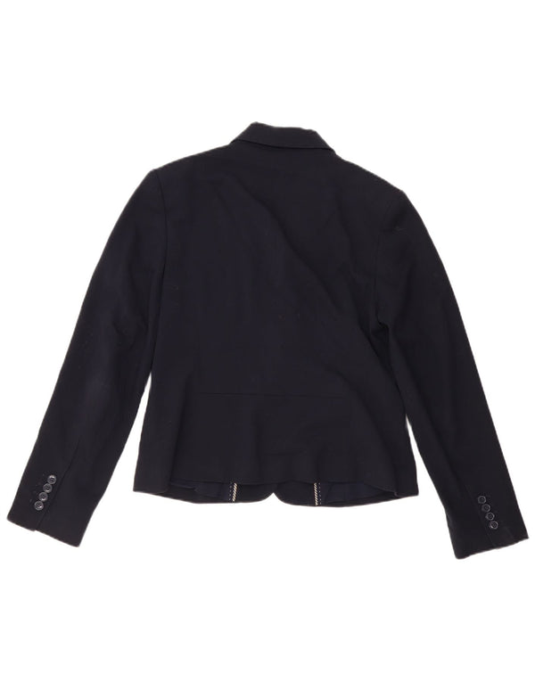 Marks & Spencer Veste blazer à 2 boutons pour femme UK 12 Bleu marine moyen