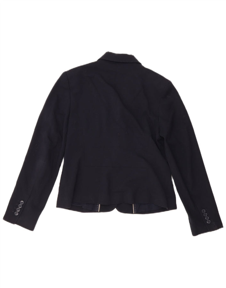 Marks & Spencer Veste blazer à 2 boutons pour femme UK 12 Bleu marine moyen