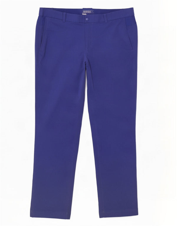 Nike Pantalon chino de golf droit pour homme W34 L32 Bleu Polyester