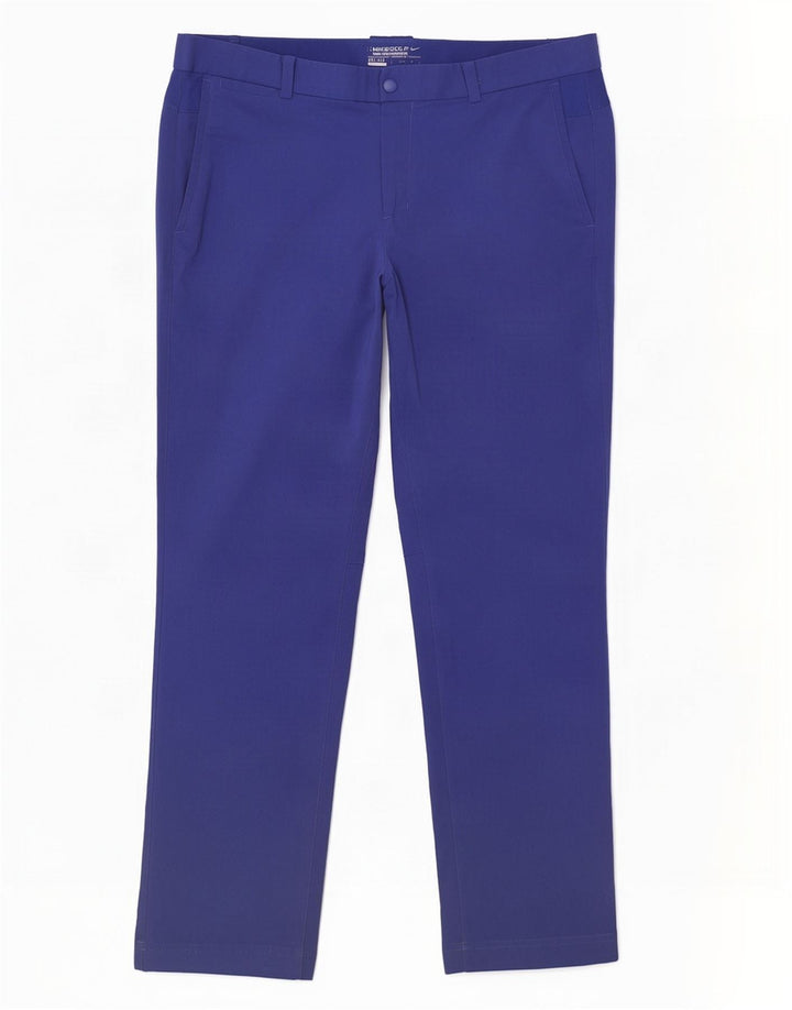 Nike Pantalon chino de golf droit pour homme W34 L32 Bleu Polyester