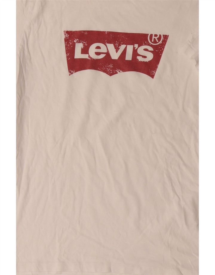 Levi's Tee-Shirt Graphique Homme Blanc Moyen Coton