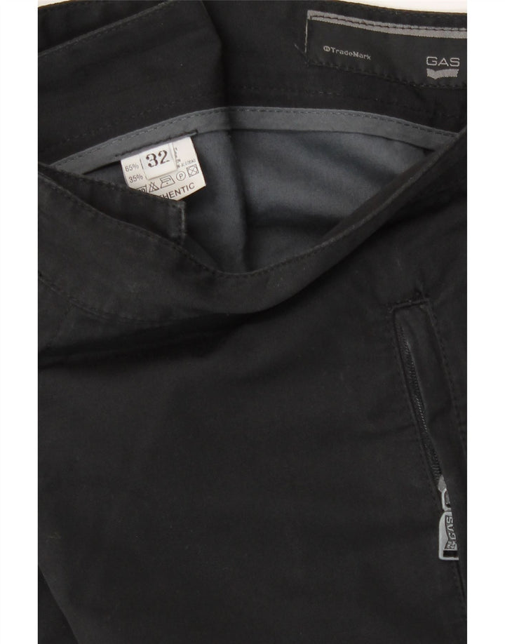 Gas Pantalon Chino Droit Homme W32 L33 Noir Polyester