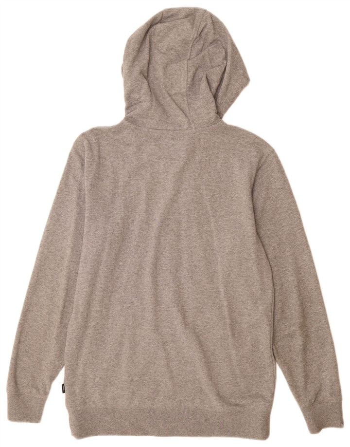 Vans Pull à capuche zippé pour homme Petit coton gris