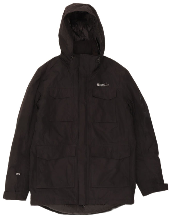 Mountain Warehouse Manteau rembourré à capuche pour homme UK 38 Medium Noir Polyester