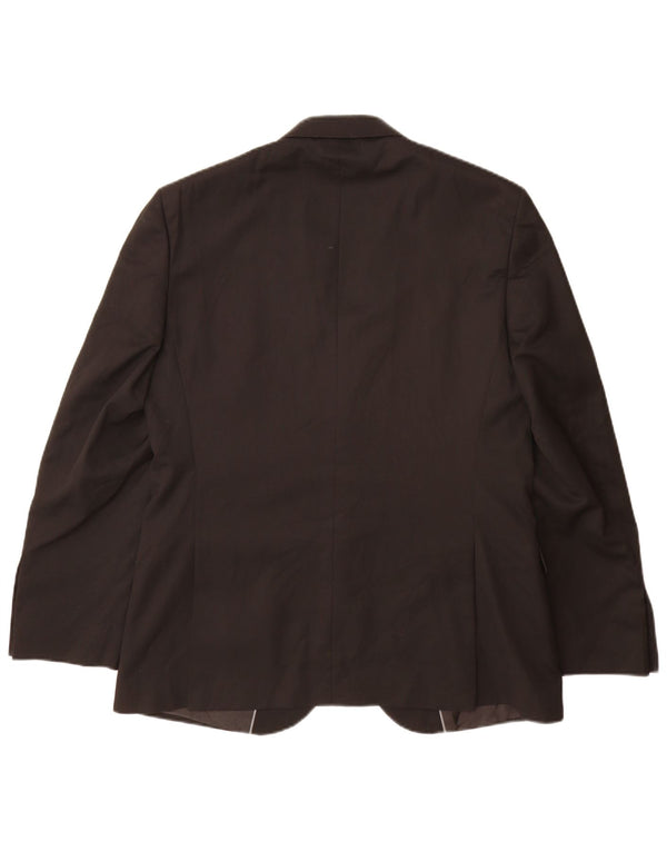 Marks & Spencer Veste blazer à 2 boutons pour homme UK 40 Large Noir Polyester