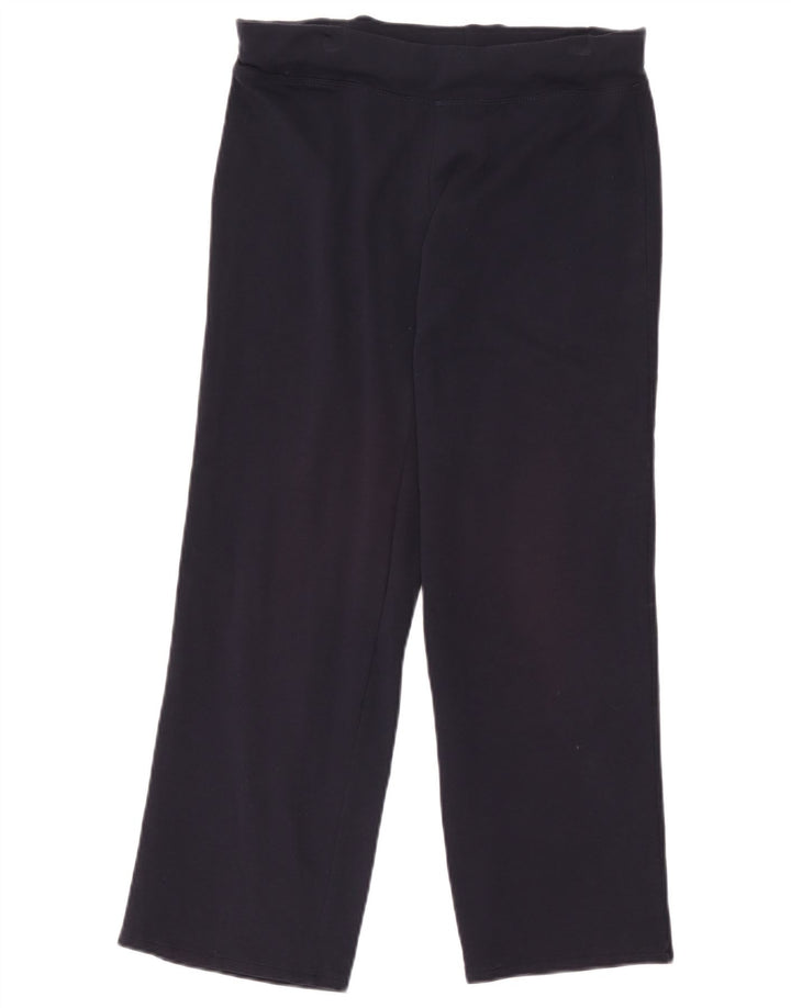 Marks & Spencer Pantalon de survêtement pour femme UK 12 Bleu marine moyen Coton