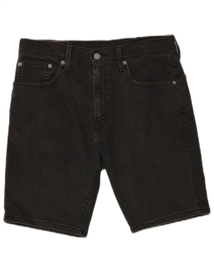 LEVI'S Short en Jean 412 W31 Homme Noir Moyen Coton
