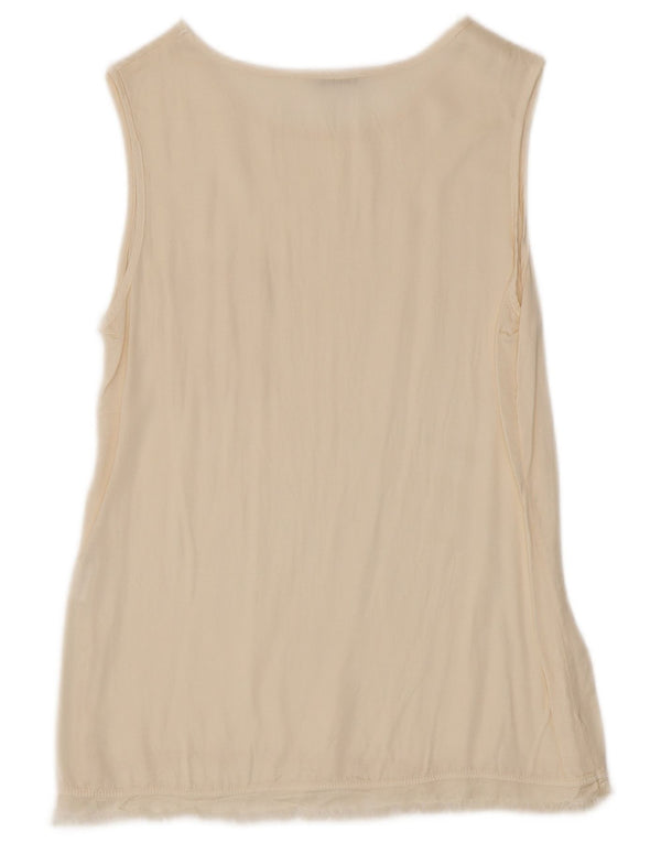 Motel Débardeur Femme UK 10 Small Beige Viscose