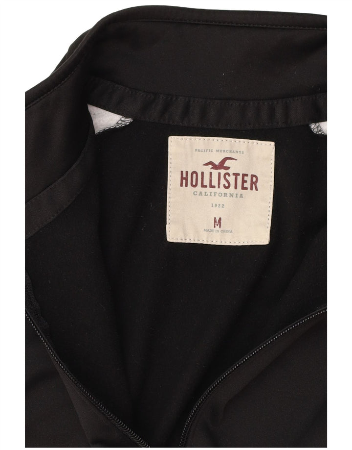 HOLLISTER Veste de survêtement pour femme UK 14 Medium Black Colourblock
