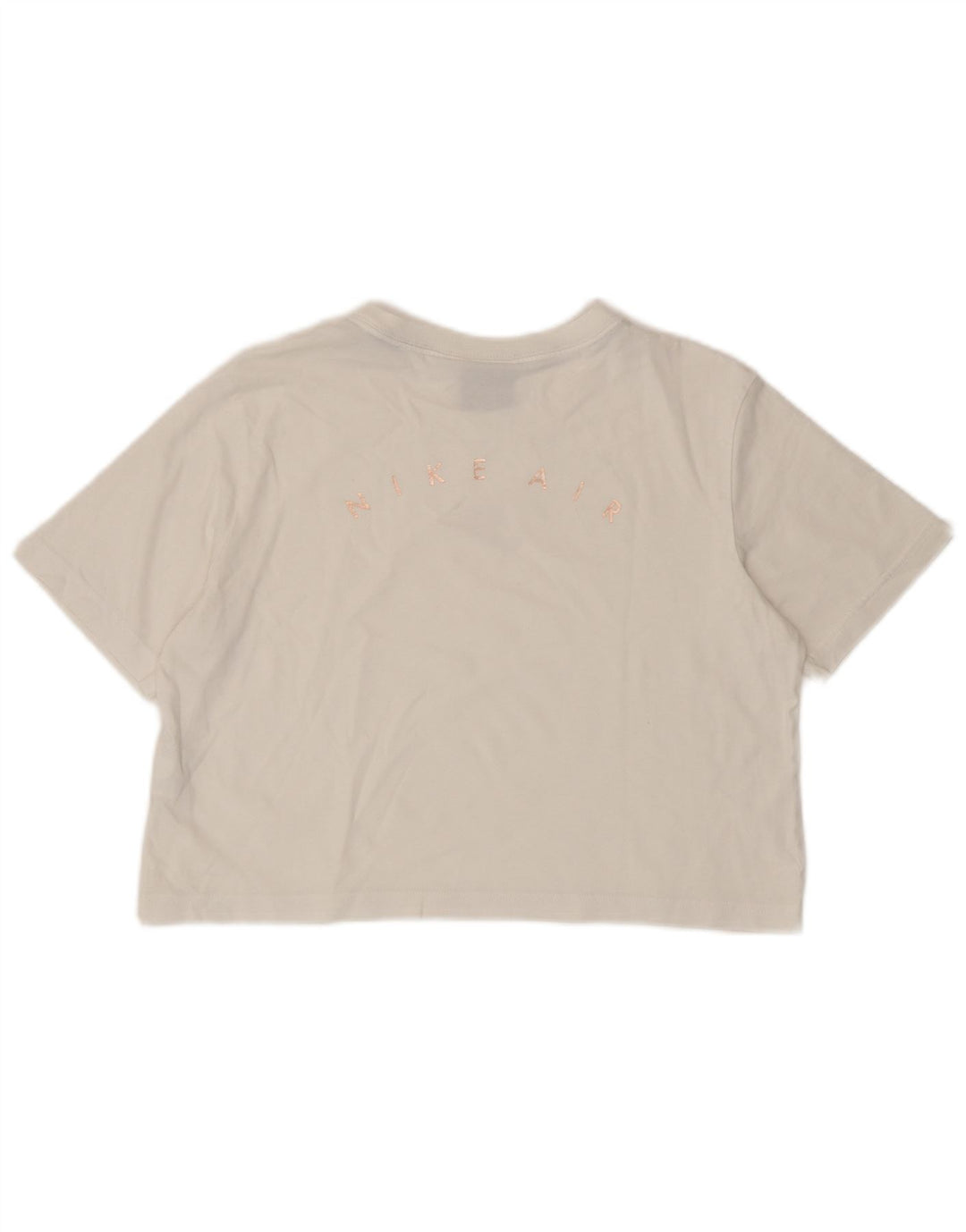 Nike T-shirt court graphique pour femme UK 14 Blanc moyen