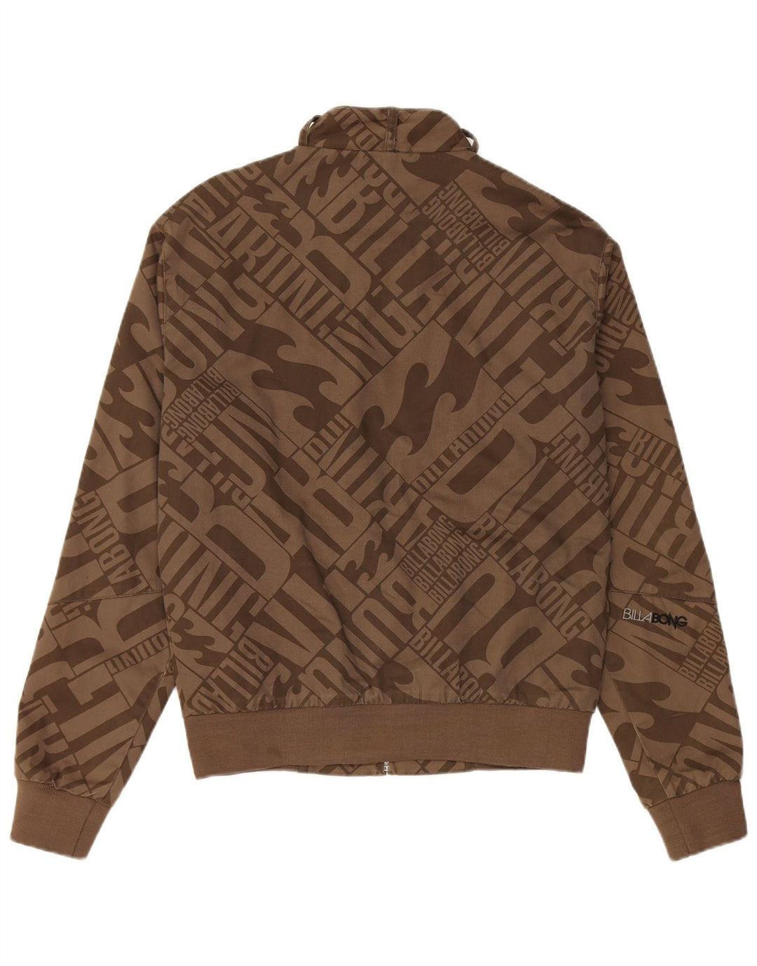 BILLABONG Veste Bomber Graphique Homme UK 36 Petit Marron Polyester