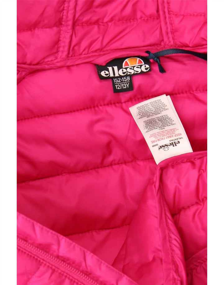 Ellesse Veste matelassée à capuche fille 12-13 ans Rose Polyester