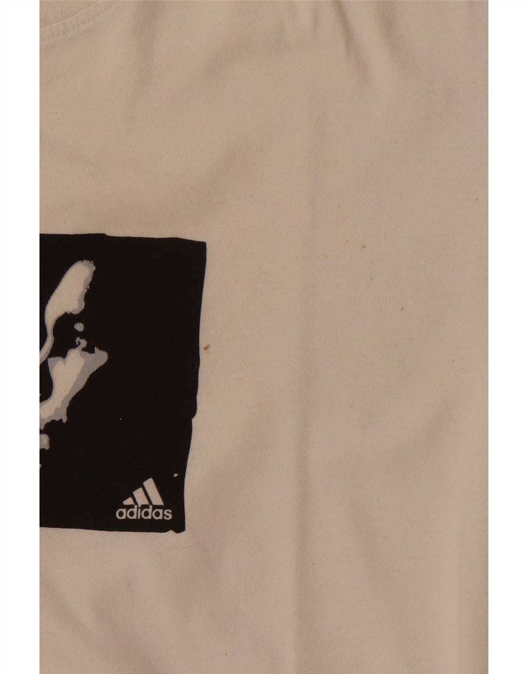 ADIDAS T-shirt graphique pour hommes, grand coton blanc