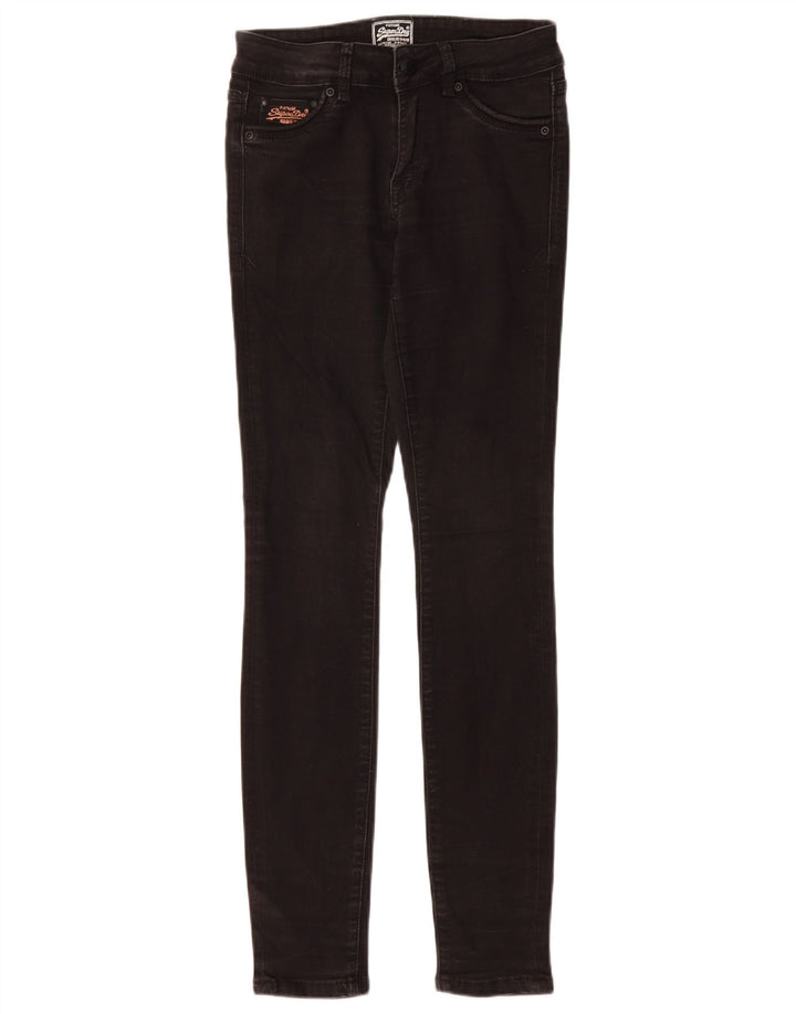 SUPERDRY Jean Skinny Femme W25 L30 Noir Coton