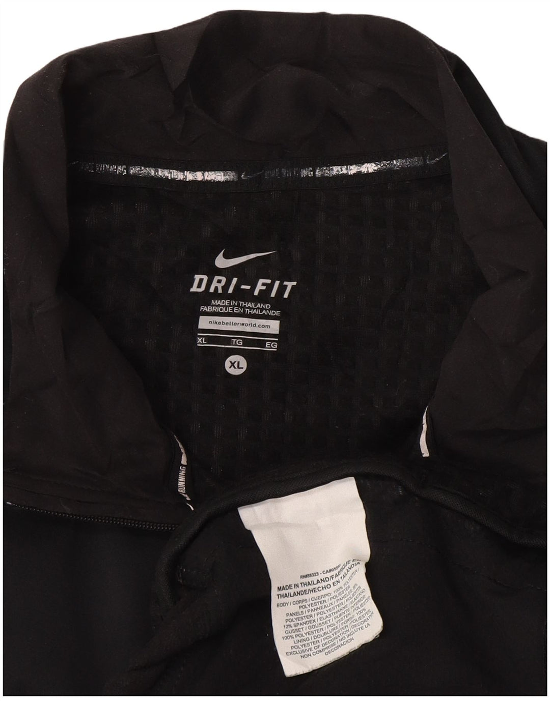 Nike Hommes Dri Fit Survêtement Top Veste XL Bleu Marine Polyester