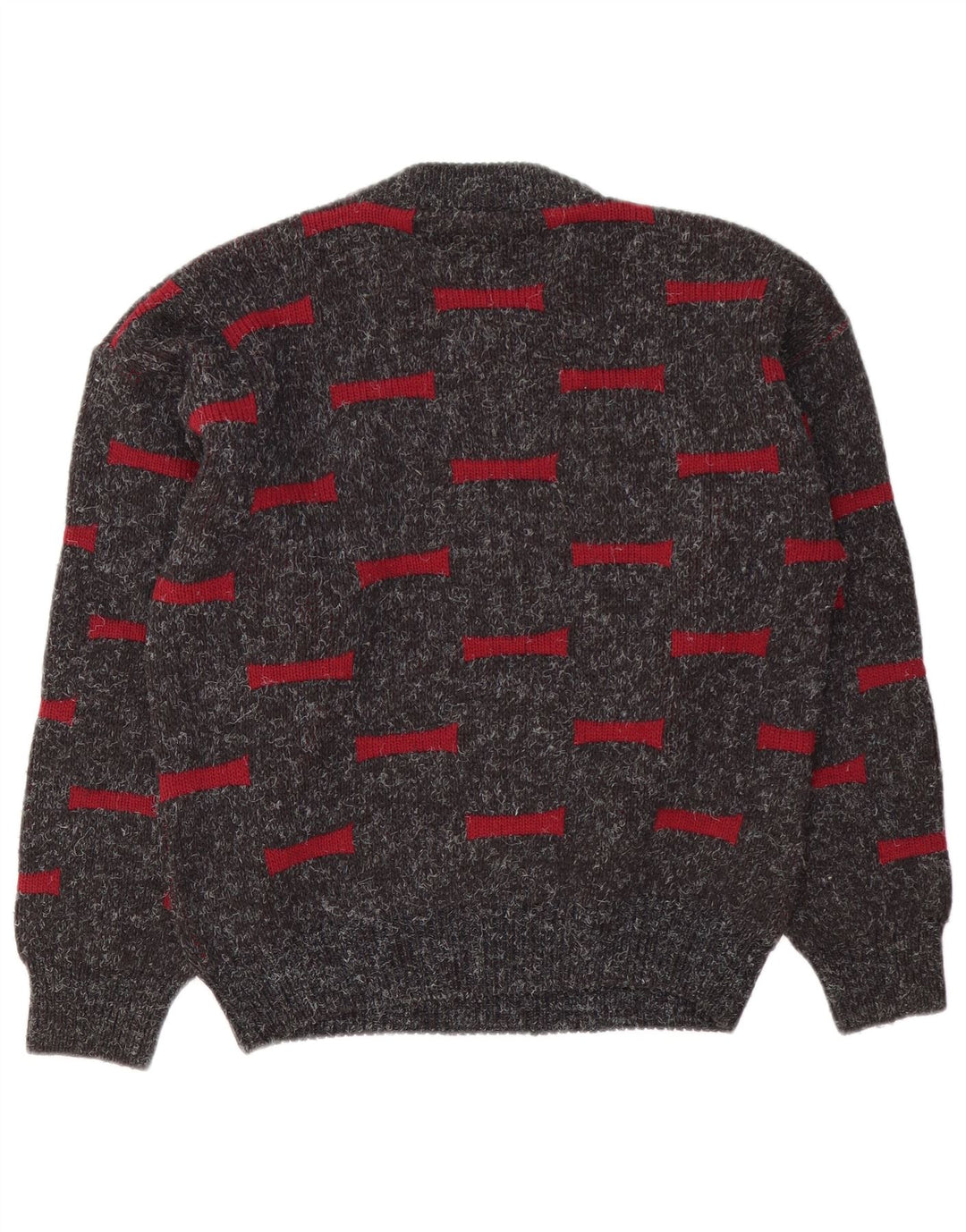 Ciao Pull Col Rond Homme Gris Moyen Géométrique