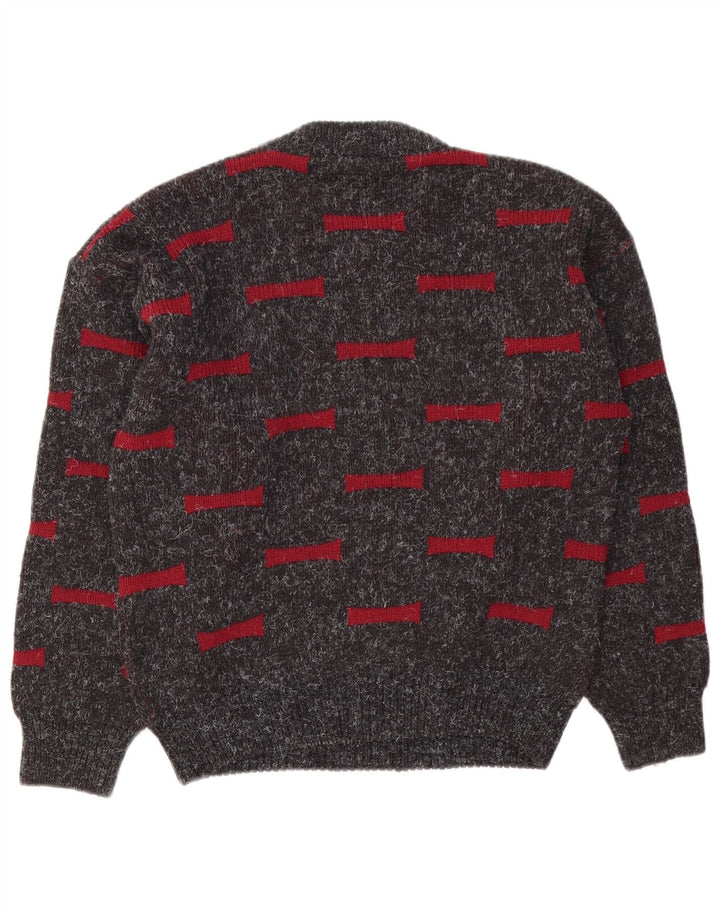 Ciao Pull Col Rond Homme Gris Moyen Géométrique