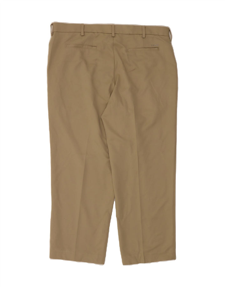 IZOD Mens Classic Straight Casual Trousers W40 L30 Khaki Polyester Vintage Izod and Second-Hand Izod from Messina Hembry 