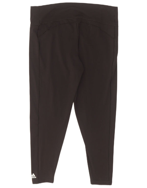 Adidas Legging court pour femme UK 24/26 2XL Noir Nylon