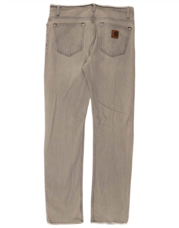 Carhartt Jean droit homme W34 L34 gris coton