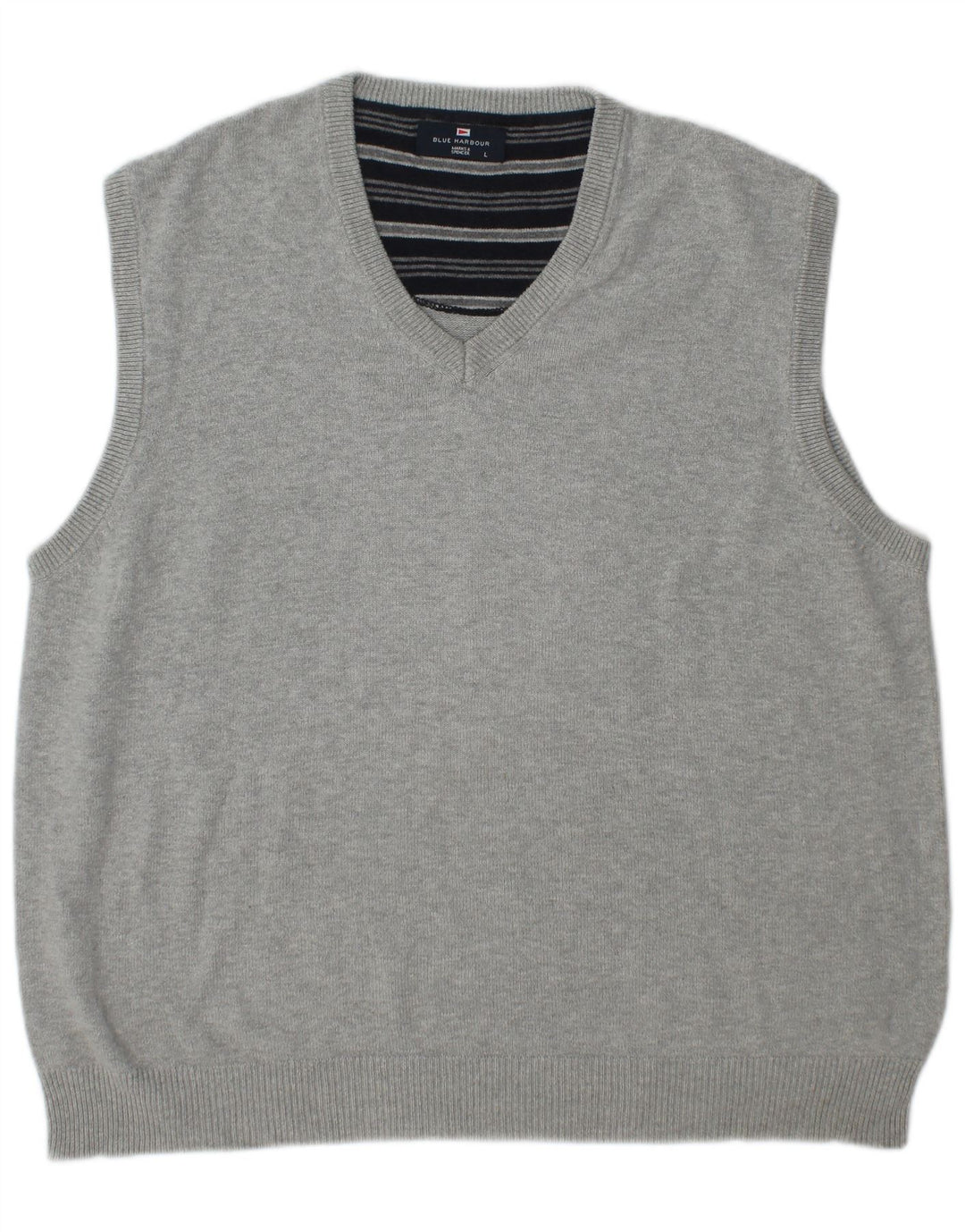 Marks & Spencer Débardeur Blue Harbor Vest pour hommes, grand coton gris